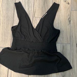 Black summer tank. Size large worn twice! Very stretchy.